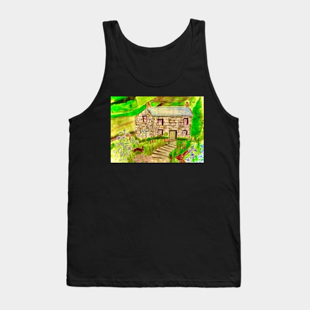 Storybook Cottage Tank Top by YollieBeeArt